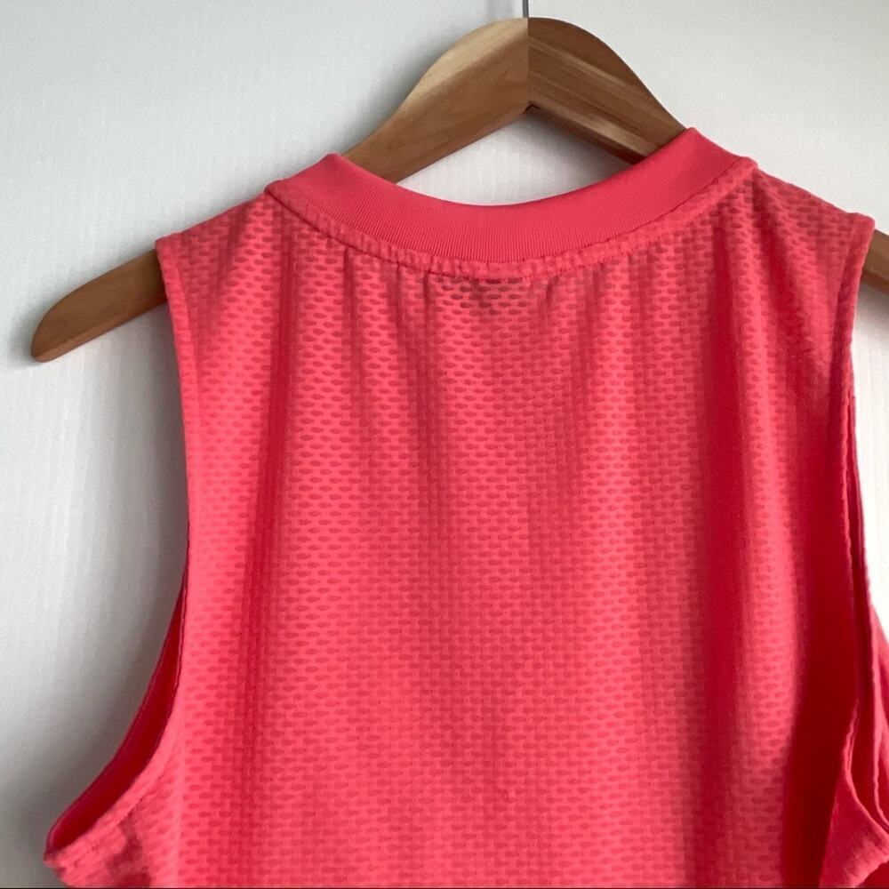 Adidas sport ID logo tank top coral color sleeveless athletic top small - Picture 7 of 7